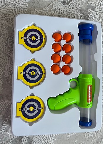 Renkli Hedefli Havalı Oyuncak Tabanca - Görsel 3