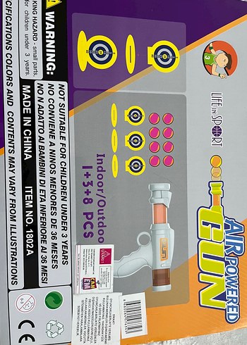 Renkli Hedefli Havalı Oyuncak Tabanca - Görsel 2