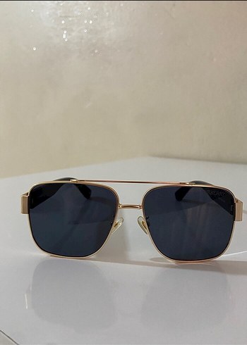 Kadın Parlak Altın Klasik Street Wear Güneş Gözlüğü