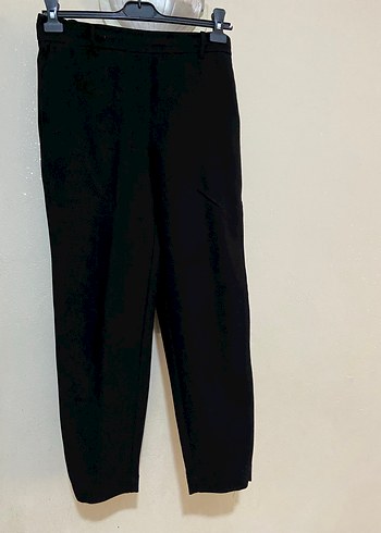Kadın Siyah Regular Fit Kumaş Pantolon