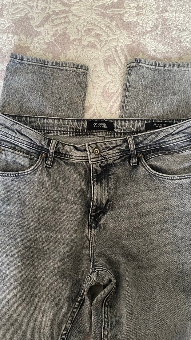 Gri Yıkamalı Denim Jean — görsel 3/4