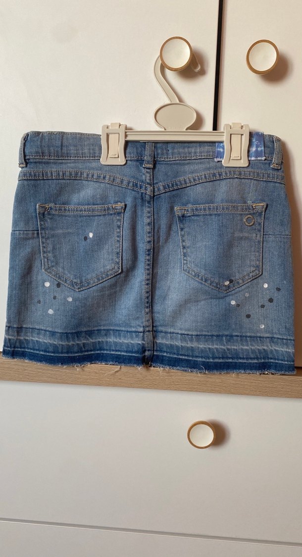 MANGO Mavi Denim etek — görsel 3/3
