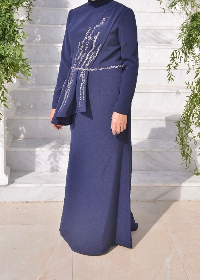 Tesettür Abiye özel dikim - Görsel 5