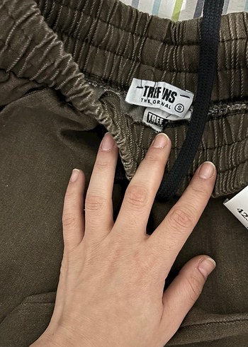 Haki Kemerli Kadın Keten Pantolon - Görsel 2