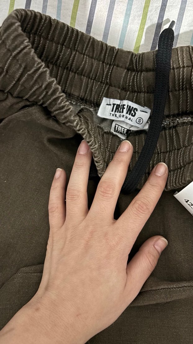 Haki Kemerli Kadın Keten Pantolon - Görsel 2