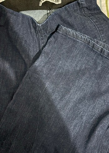 Lacivert Midi Kadın Jean Pantolon - Görsel 2