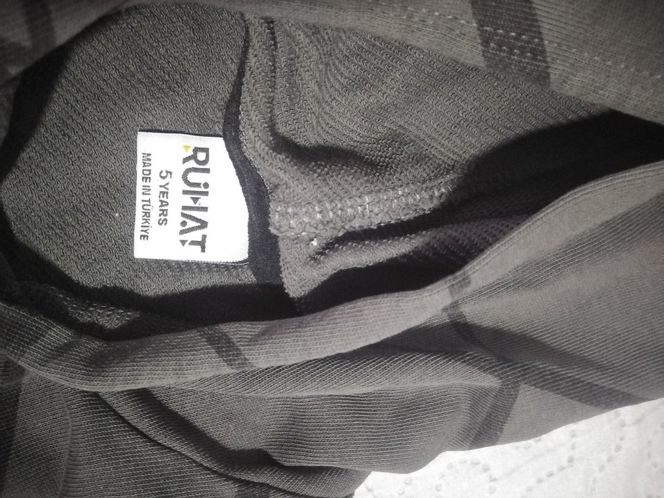 Erkek Çocuk Gri Kapüşonlu Sweatshirt - Görsel 4