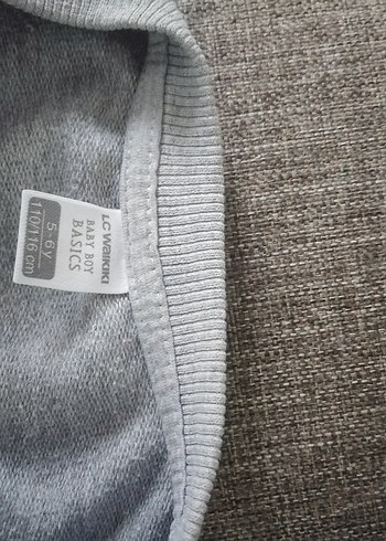 Gri Erkek Çocuk Fermuarlı Yelek - Görsel 5