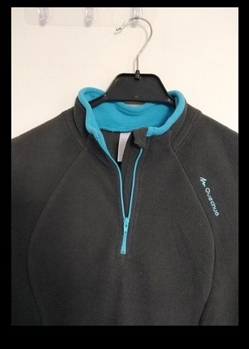 Fermuarlı Siyah Yarım Boğazlı Sweatshirt - Görsel 2