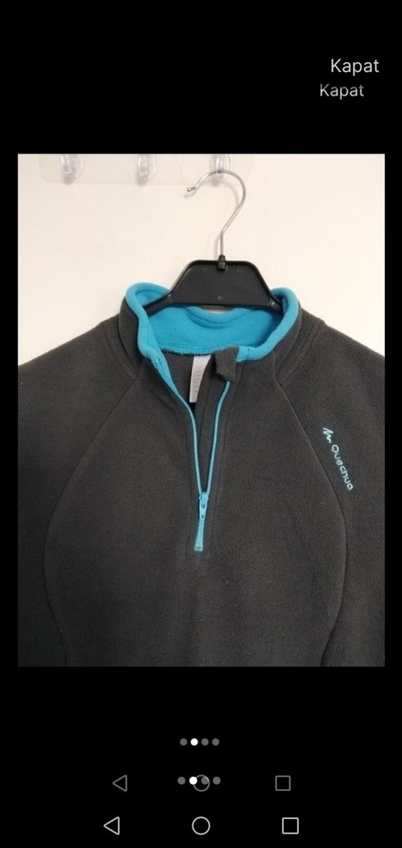 Fermuarlı Siyah Yarım Boğazlı Sweatshirt - Görsel 2