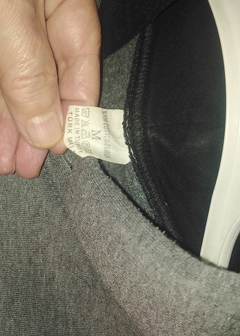 Gri Kapüşonlu Kadın Sweatshirt - Görsel 5