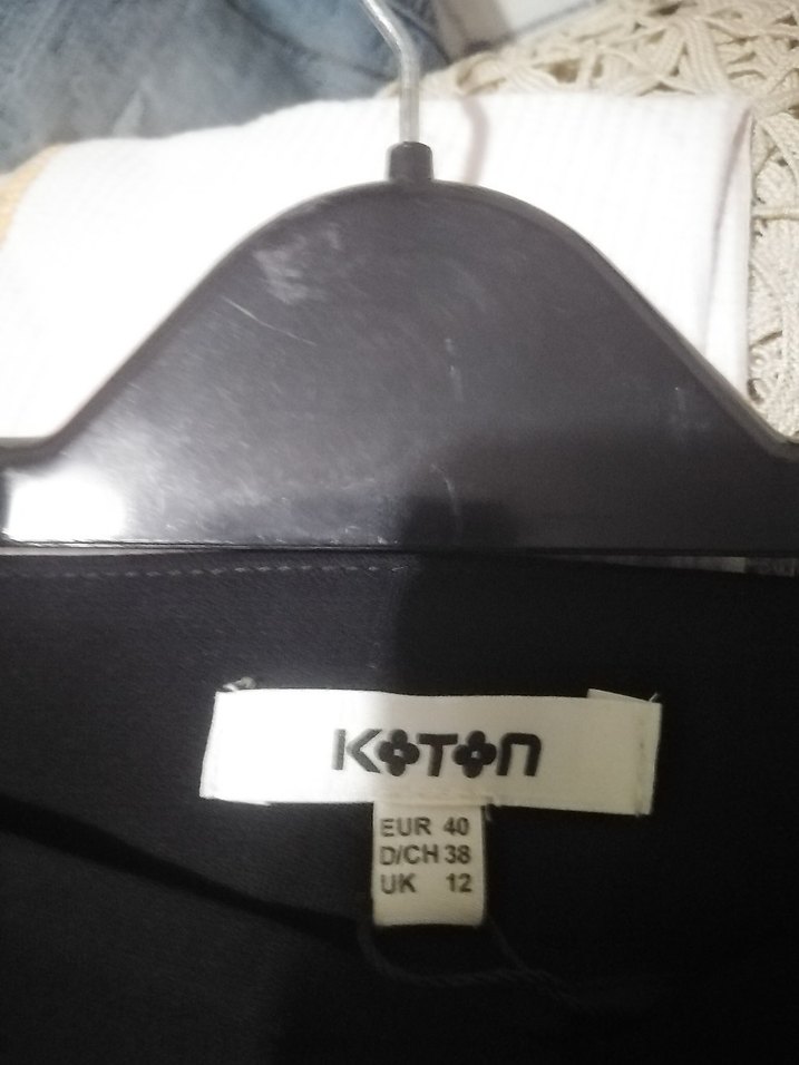 Siyah Midi Salaş Kumaş Pantolon - Görsel 5