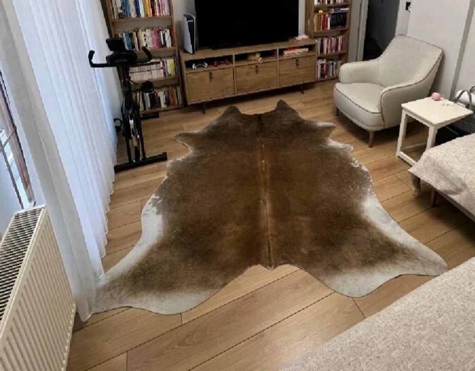 Temiz dana derisi halı - Görsel 2