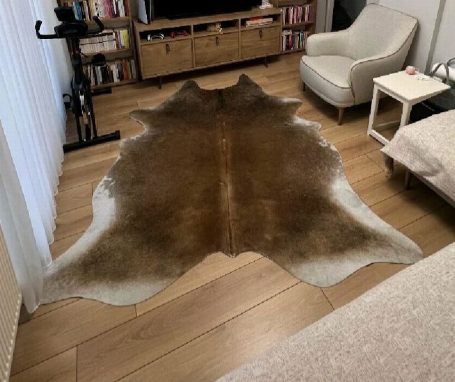 Temiz dana derisi halı - Görsel 3