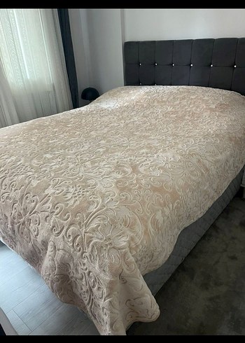 bej rengi Yatak Örtüsü - Görsel 2