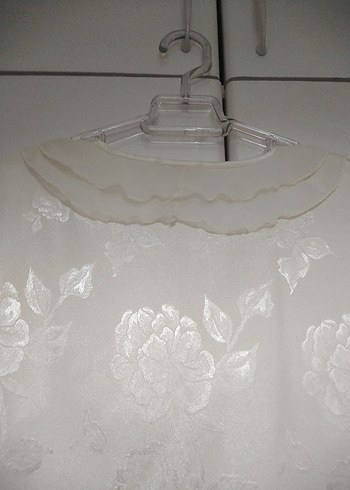 Beyaz Midi Kadın Sabahlık - Görsel 5