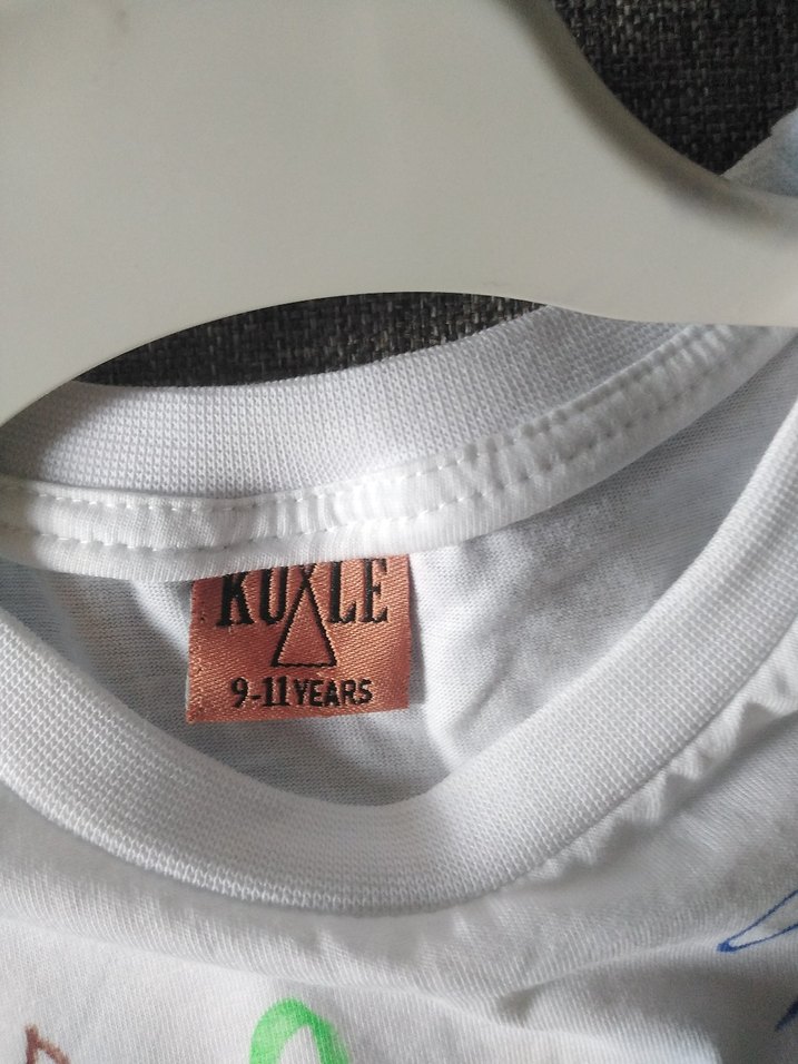 Beyaz Baskılı Kız Çocuk Tişörtü - Görsel 4