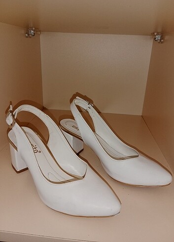 36 Beden Beyaz yazlık kadın ayakkabı 
