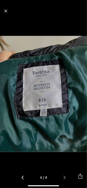 Bershka Bershka siyah mont