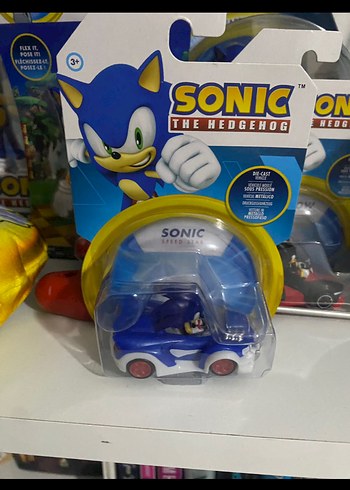 Sonic The Hedgehog Mavi Oyuncak Araba Figürü