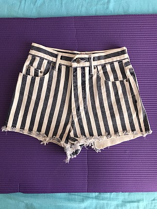 Vintage Love Yüksek bel kot şort