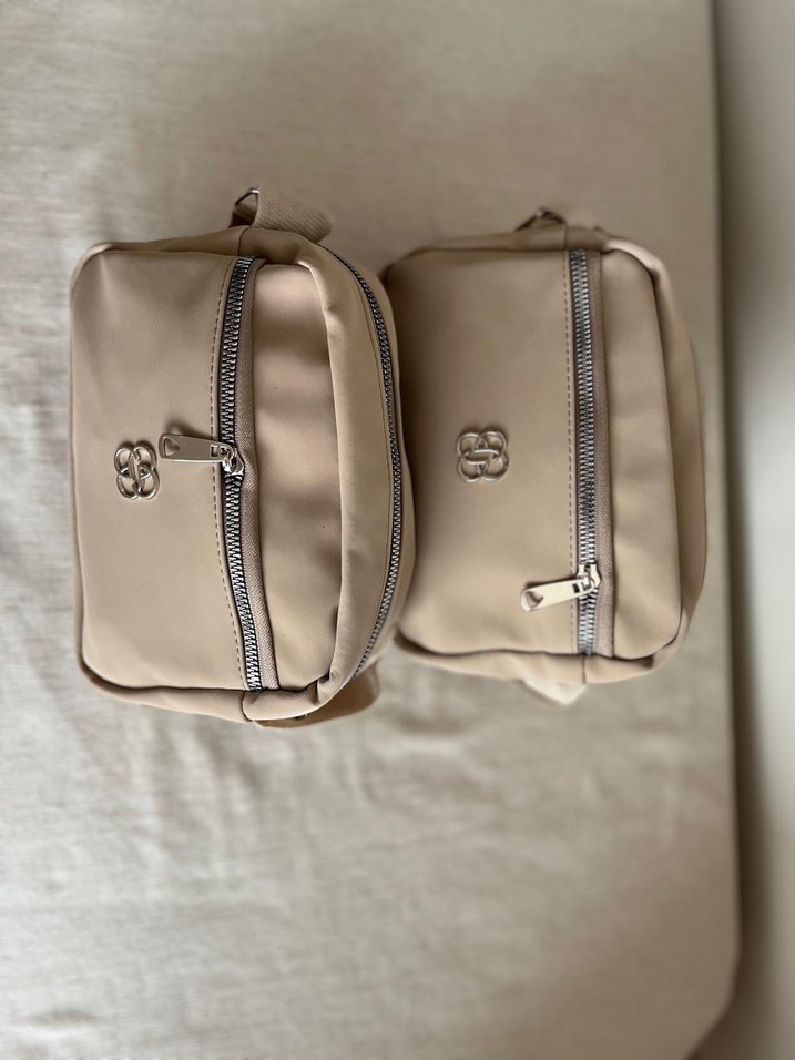 Bej Kadın Nakışlı Çapraz Çanta - Görsel 2