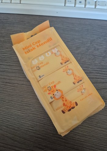Mini Cep Islak Mendil Camel Renk