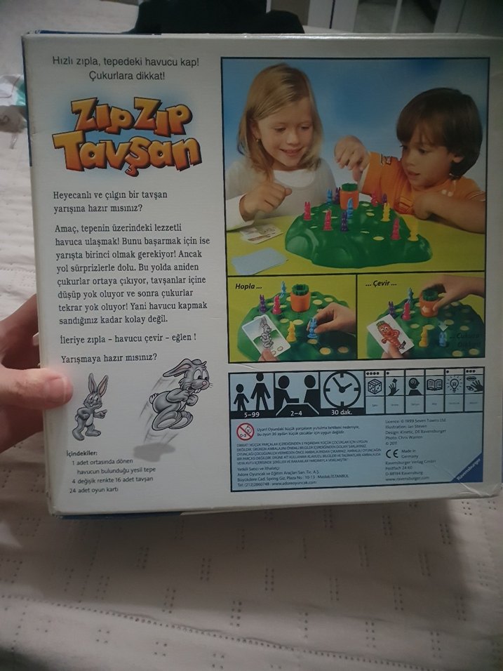 Ravensburger  Zıp Tavşan Kutu oyunu - Görsel 3