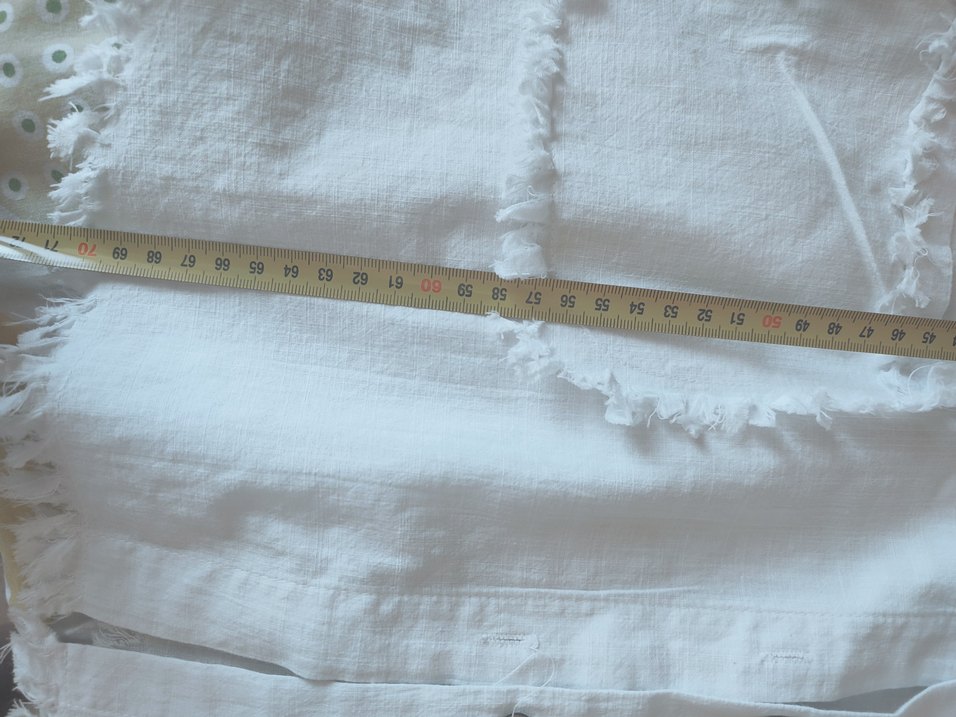 Düğmeli Beyaz Keten Kadın Gömlek - Görsel 5