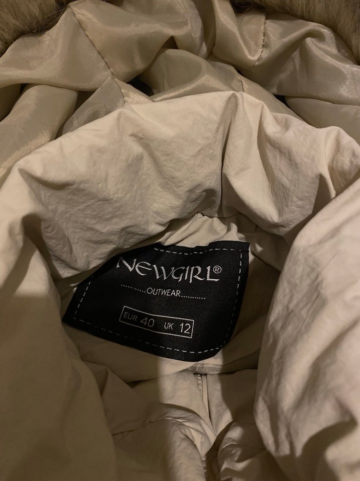 Kürklü Bej Midi Kadın şişme  Yelek - Görsel 3