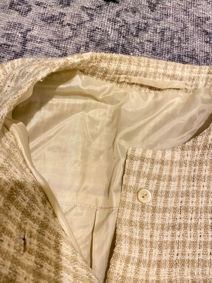 Bej Midi Keten Kadın ceket - Görsel 4