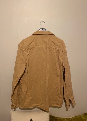 Bej Düğmeli Uzun Kollu Erkek Gömlek - Görsel 4