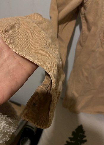 Bej Düğmeli Uzun Kollu Erkek Gömlek - Görsel 3