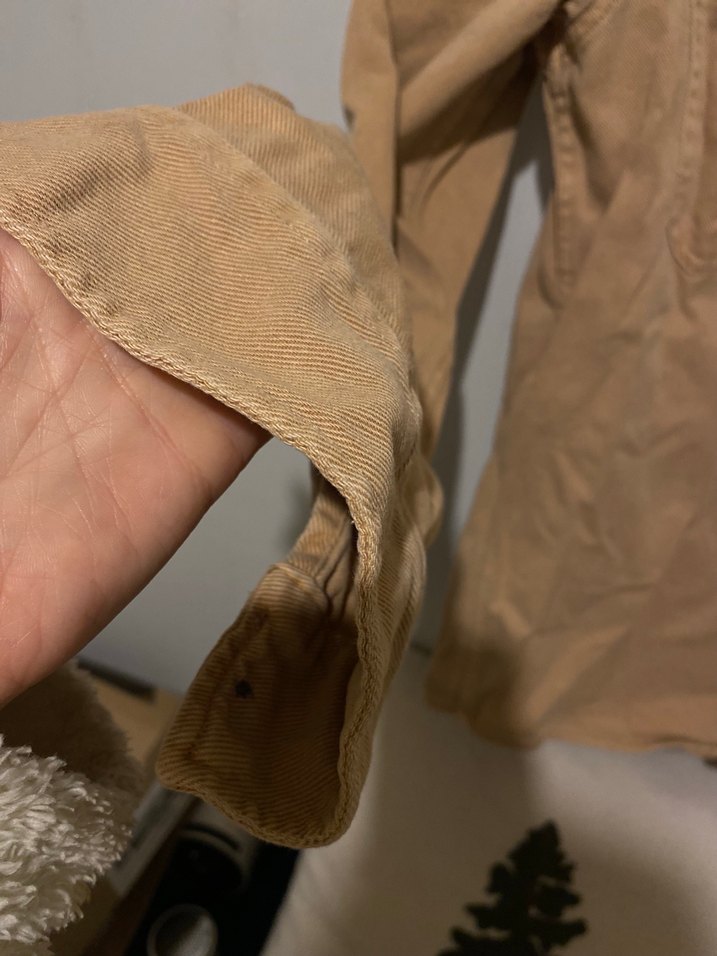 Bej Düğmeli Uzun Kollu Erkek Gömlek - Görsel 3