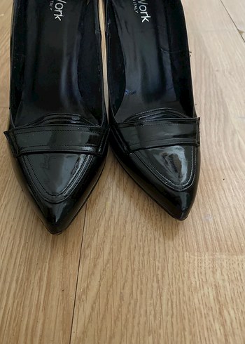 Siyah Rugan Tokalı Stiletto Topuklu Kadın Ayakkabı - Görsel 4