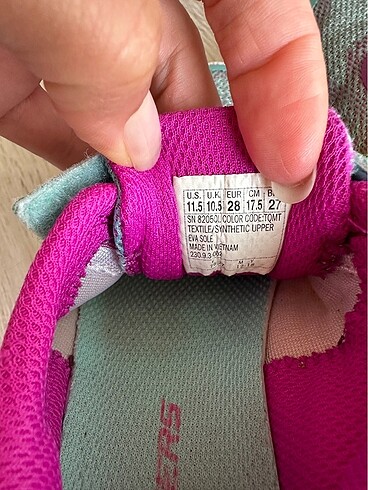 28 Beden turkuaz Renk Skechers kız çocuk spor ayakkabı