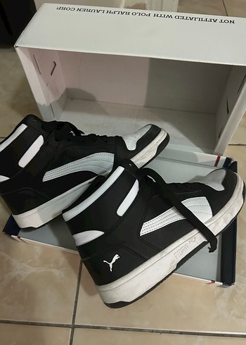 Siyah Beyaz Puma Erkek Spor Ayakkabı