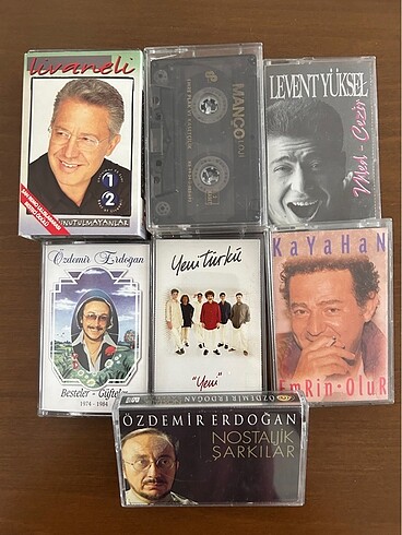 9 adet kaset