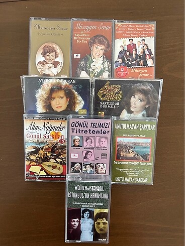 9 adet kaset