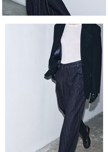 ZARA YÜN KARIŞIMLI OVERSİZE BLAZER - Görsel 5