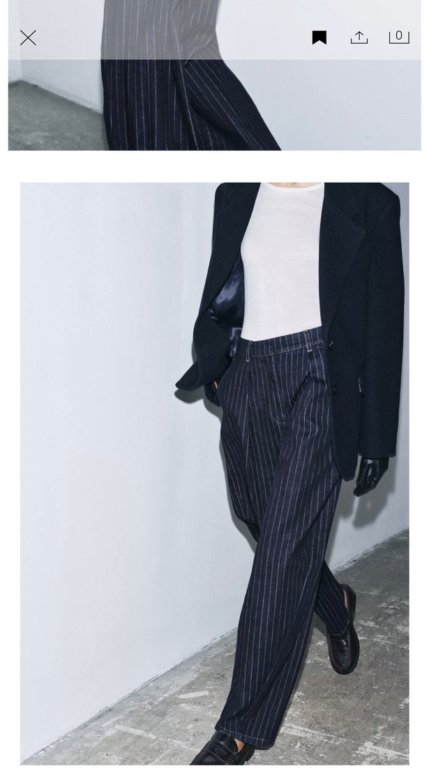 ZARA YÜN KARIŞIMLI OVERSİZE BLAZER - Görsel 5