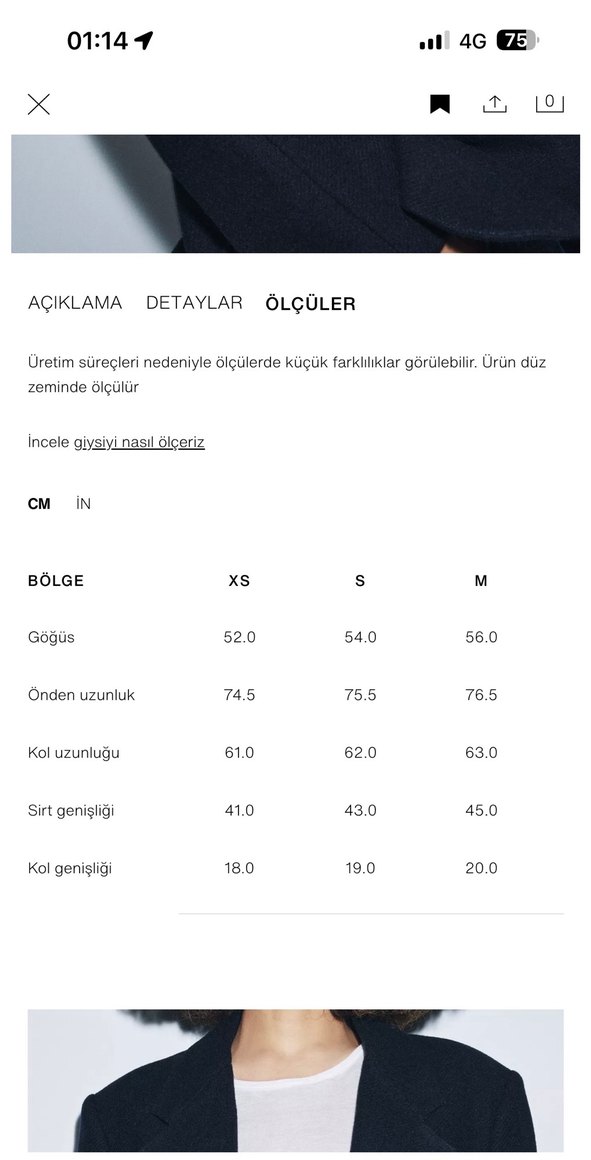 ZARA YÜN KARIŞIMLI OVERSİZE BLAZER - Görsel 2
