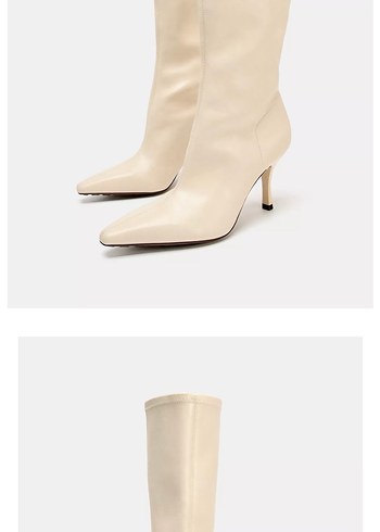 Süet Kadın Dizüstü Blok Topuklu Çizme - Görsel 5