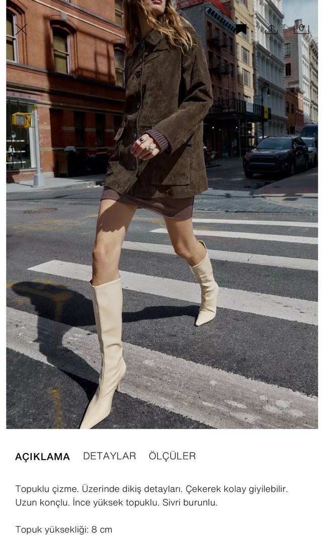 Süet Kadın Dizüstü Blok Topuklu Çizme - Görsel 2
