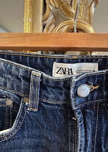 Lacivert Bağcıklı Regular Fit Kadın Kot Pantolon - Görsel 3