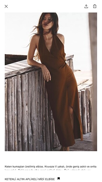 Zara elbise