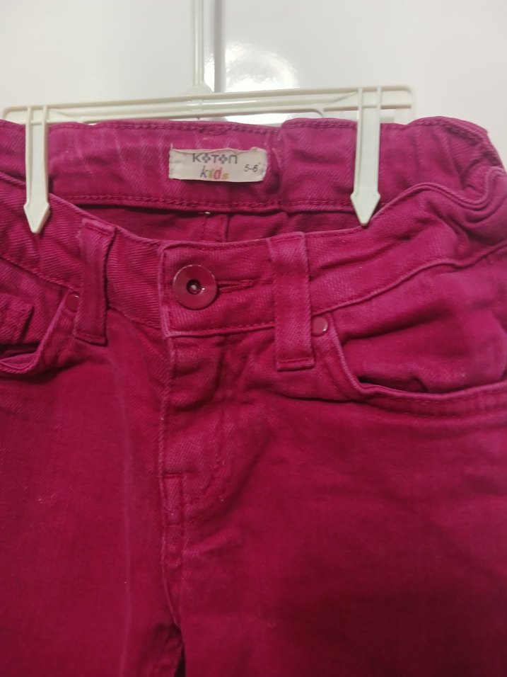 Canlı Fuşya Slim Fit Çocuk Pantolonu — görsel 2/3