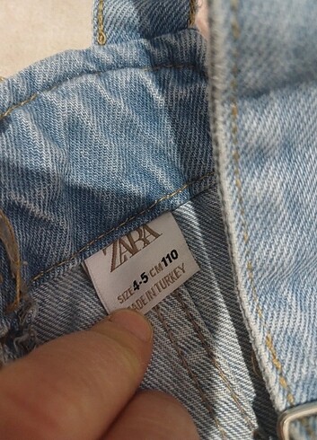 5 Yaş Beden mavi Renk Zara tulum