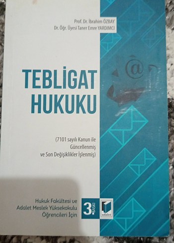 Tebligat Hukuku Kitabı - Güncellenmiş 3. Baskı