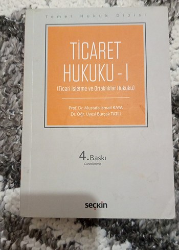 Ticaret Hukuku - 1 Kitap